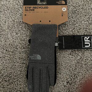 North Face Fleece Gloves Grey Heather